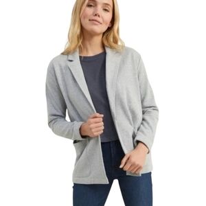 UpWest Women Hemp Fleece Gray Sweatshirt Blazer Size S